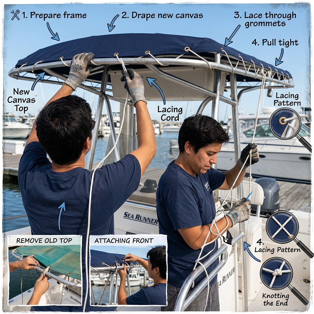 How to Replace T-Top Canvas Yourself: Remove and Lace a New Top